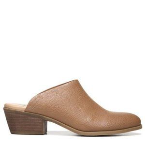 Dr. Scholl’s Behalf Memory Foam Mule Shoe Faux Leather Light Brown/Tan Size 6